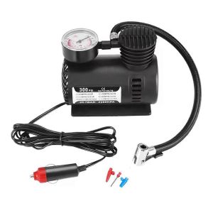 12v Petite Voiture Pneu Pompe À Air Gonfleur Filaire Électrique Avec 3 Aiguilles Pour Voitures Vélos - Neuf