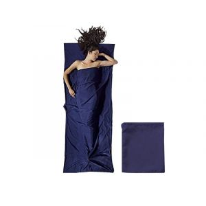 Sac De Couchage Portable 75 X 210 Cm Pour Camping Et Voyage - Bleu Marine - Neuf