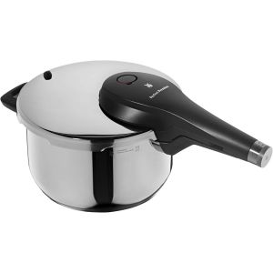 SUBZONAL-Perfect Premium One Pot Autocuiseur &agrave; Induction 4,5 l, autocuiseur Vapeur 22 cm, Acier Inoxydable Cromargan Poli, 2 Niveaux de Cuisson, Bouton Rotatif Tout-en-Un - Neuf