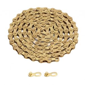 Chaine De Vtt En Acier Dore, 116 Maillons, 11 Vitesses, Traitement Thermique, Accessoires Pour Velo De Route - Neuf