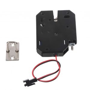 DC 12V 2A Électromagnétique Électrique Armoire Tiroir Casiers Serrure Serrure Acier Carbone Noir - Neuf