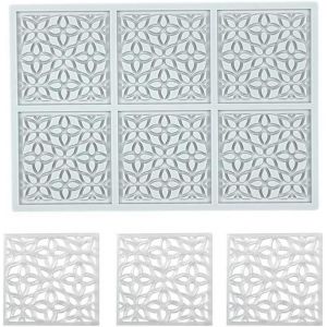 Kalanka-Moule En Silicone En Forme Petites Fleurs Carr&eacute;es Pour Fondant, Tapis Dentelle Creux 3d Pour Chocolat, Bonbons, Dentelle Pour P&acirc;tisserie, Sucre, Dessert, Cupcake-Kalanka - Neuf