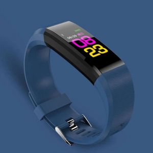 Montre De Fitness Bande De Fitness Intelligente &Eacute;tanche Avec Compteur De Pas Compteur De Calories Podom&egrave;tre Montre Pour Femmes Et Hommes Bleu,Mod&egrave;le Commun - Neuf