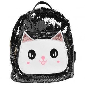 Sac a dos pour enfants, joli motif de dessin anime, cartable, sac a dejeuner (noir) - Neuf