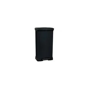 CURVER Poubelle de cuisine &agrave; p&eacute;dale - 50 L - Noir - Neuf