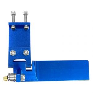 Gouvernail d'eau d'aspiration en m&eacute;tal de marque d'alliage d'aluminium de 75 mm de bateau RC pour les bateaux RC de t&eacute;l&eacute;commande bleu - Neuf