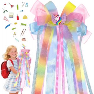 Kal-N?Ud Papillon En Organza 60x20cm,N?Ud De Sac D'école,Accessoire De Coiffure En Ruban,Boucles De Ruban Pour Les Fêtes À Thème,Les Cérémonies,Les Fêtes D'anniversaire - Neuf