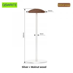 Support Pour &Eacute;couteurs En Bois De Noyer Support De Rangement Pour &Eacute;couteurs Minimaliste Support Pour &Eacute;couteurs En Bois Massif Support Pour &Eacute;couteurs.Silver Walnut 8mm. - Neuf
