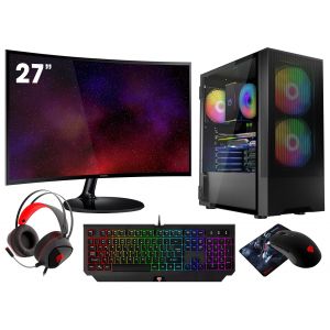 VIST PC Gaming Ryzen 7 5700G - RAM 16Go - RX VEGA8 - SSD 500Go M.2 - WIFI - LCD 27 - Windows 11 Pro - Neuf