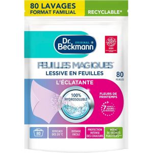 KGABERY-Lessive En Feuilles L'Éclatante-Feuilles Magiques-Désinfectant Linge Format Pré-Dosé,Pratique Et Léger-100% Hydrosoluble-Produit Ménager Maison Facile À Utiliser-80 Feuilles - Neuf