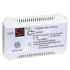 Alarme de détecteur de fuites de gaz naturel et de propane avec sirène de 85 dB,capteur de gaz numérique 12 V pour voiture,camping-car,usage domestique - Neuf
