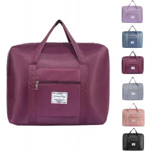 KALANKA-Sac de voyage approuvé par Ryanair, sac de cabine pliable et résistant à l'eau, 40 x 20 x 25 cm, léger pour femme et homme, Rouge, Fourre-tout - Neuf