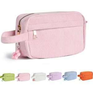 MAA-Trousse de toilette pour homme et femme - Portable - En velours côtelé - Accessoires de toilette - Trousse de toilette - Trousse de toilette pour salle de bain, rasage, douche, salle de bain, - Neuf