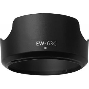 SUBZONAL-EW-63C Pare-Soleil d'objectif pour Canon EF-S 18-55mm f/3.5-5.6 est STM (ne Convient Pas &agrave; II),18-55mm F4-5.6 est Objectif STM,58mm Digital pour Canon EOS 4000D 2000D 1500D 1300D 1200D 90D 8 - Neuf
