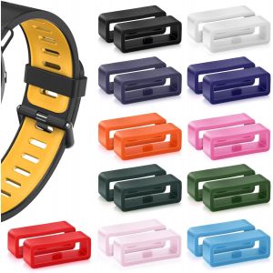 Kal-Lot De 22 Boucles De Bracelet De Montre En Silicone Pour Montres De Sport Intelligentes (18 Mm, 11 Couleurs) - Neuf