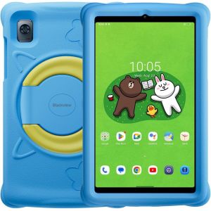 CHECARZHN--NO1-Tab 60 Kids, Tablette Pour Enfants Android 13, 8Gb+128Gb(Externe 1Tb), 8,68"" Écran Hd+ Ips, Dual Sim 4G Lte+Wifi, Batterie 6050Mah, Caméra 5Mp+8Mp, Bluetooth, Haut-Parleurs Dual Box Bleu - Neuf
