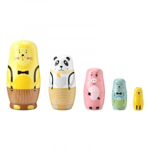 L'imbrication de Poup&eacute;es en Bois, les Poup&eacute;es russes pour les tout-petits Enfants de l'Empilement de Poup&eacute;e Jeu pour les Enfants, No&euml;l, Anniversaire, D&eacute;coration de Halloween qui souhaitent Cadeau - Neuf