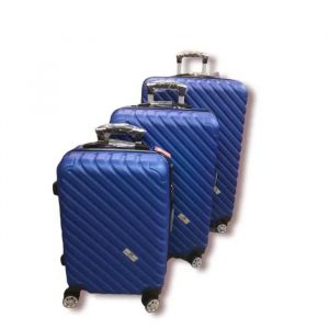 Set de 3 valises ABS " Umberto Ravelli " - BLEU - Neuf