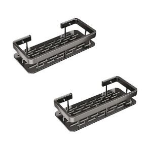 Étagère De Salle De Bain Étagère Triangulaire Coin Sans Perforation 2 Pcs - Neuf