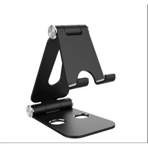 Support De T&eacute;l&eacute;phone, Support De Tablette, Station D'accueil Compatible Avec T&eacute;l&eacute;phones Portables, Accessoires, Bureau Et Autres Smartphones, Aluminium - Noir - Neuf
