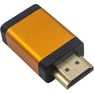 KALANKA-Adaptateur HDMI m&acirc;le vers Femelle Connecteur HDMI plaqu&eacute; Or Prend en Charge la r&eacute;solution vid&eacute;o 4 K x 2 K @ 60 Hz, UHD, 3D, Deep Color 48 Bits, Fonction Ethernet (Orange) - Neuf