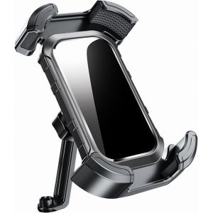 Support Telephone Moto Voiture, Anti-Vibration, Universel Rotatif À 360° Pour Moto, Montage Et Démontage Rapides Du Guidon, Protection Complète Pour Vélos De Route Et Scooters Vtt. - Neuf