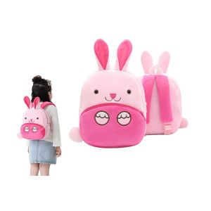 Sac &agrave; dos animal pour enfants - Rose - Bretelles r&eacute;glables, fermeture &eacute;clair, l&eacute;ger, convient aux enfants de 2 &agrave; 4 ans - Neuf