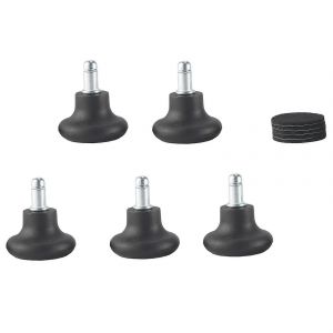 Pack De 5 Patins De Cloche Pour Chaise De Bureau Sans Roues,Chaise Roulante De Remplacement Pivotante Roues Fixes S - Neuf