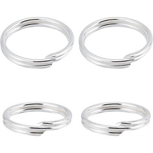 Eryi-20 Pièces/Boîte Anneaux De Saut 925 Anneaux De Saut Doubles En Argent Sterling Connecteurs 8mm Pour Collier À Faire Soi-Même Bracelet Fabrication Artisanale - Neuf