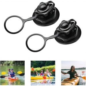Letnerny-2 Pcs Valve Spirale De Gonflage Avec Bouchon Universelle Valve D'inflation À Sens Unique Remplacement Pièce Détachée Annexe Accessoire Pour Réparation De Bateau Pneumatique Canot Gonflable - Neuf
