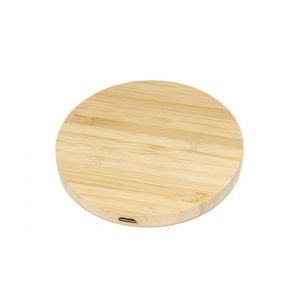 Chargeur Sans Fil En Bois De Bambou : Charge Rapide, Protection Intelligente, Design Compact, Respectueux De L'environnement - Neuf