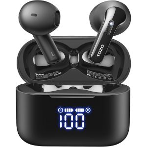 T21 Écouteurs Bluetooth Sans Fil Ecouteurs Bluetooth 5.3 Avec Enc Appel Led Écran 14.2Mm Contrôleur Origx 2.0 Acoustique Eq Ajustement 44H Soutient Chargement Sans Fil Et Usb Type C Ipx8 (Bleu) - Neuf