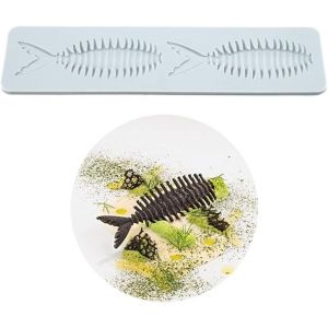 Tianyi-Moules En Silicone 3d En Forme De Feuille Creuse Pour Chocolat, Nid D'abeille, Bonbons, Fondant, Décoration De Gâteau, Sucre, Artisanat (H _ Os De Poisson_23,4 X 5,6 X 0,5 Cm) - Neuf