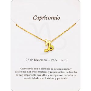 Kal-Collier Signe Du Zodiaque En Acier Inoxydable Belle Carte Signification Signe Du Zodiaque Pendentif Horoscope Pour Femme Ou Homme Cadeau Anniversaire - Neuf