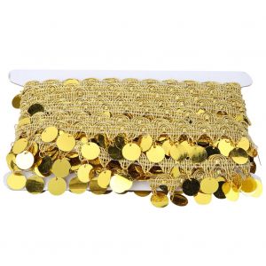Ceinture A Pompons Pour Danse Du Ventre, Echarpe Ronde Pour Hanches, Accessoires Pour Vetements Nationaux, 10 Metres (Dore) - Neuf
