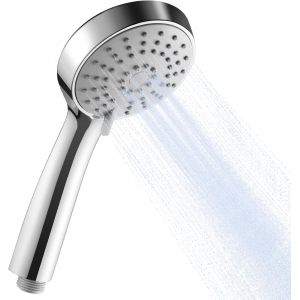 JGD-Pommeau de Douche, Pomme de Douche &agrave; Main &agrave; 3 Modes, Pomme Douche Ronde, Pommeau de Douche Economie deau, Douchette pour Salle de Bain, Chrome&iquest;&iquest; - Neuf