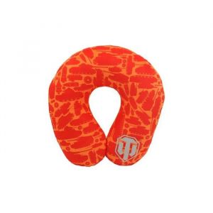 Oreiller de voyage en peluche World of Tanks Motif rouge, 36 cm - Neuf