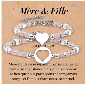 Eryi-2/3/4/5 Pcs S?urs Bracelet Meilleur Ami Amitié Bff Bestie Coeur/Cheval/Pissenlit Correspondant Longue Distance Promesse De Petit Doigt Bracelets Cadeau Pour Adolescentes Femmes Mère Fille - Neuf