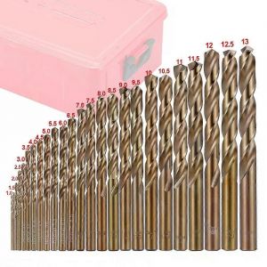 M35 Cobalt Forets hélicoïdaux en acier rapide Ouvre-trous Accessoires d'outils électriques pour le travail du métal en acier inoxydable - Neuf