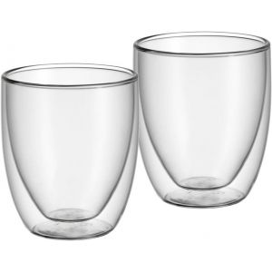 Cmws-Kult Lot De 2 Verres À Cappuccino À Double Paroi - 250 Ml - Effet Flottant - Verres Thermiques Résistants À La Chaleur - Verre À Café - Neuf