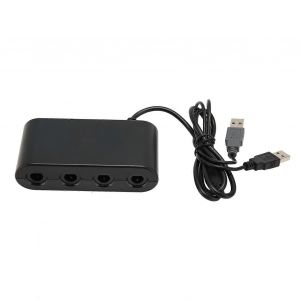 Gc Controller Adapter 4 Ports 3 En 1 Game Controller Adapter Avec Fonction Turobo Pour Switch Pour Wii U Pc - Neuf