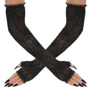 Dentelle Mitaines Gants Op&eacute;ra Pour Le Th&eacute; Robes De Soir&eacute;e, Vintage Style &Eacute;l&eacute;gant Mitaines En Blanc, De La Taille Moyenne - Neuf