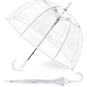 ERSHI-Parapluie transparent en forme de dôme transparent à ouverture automatique pour la pluie, coupe-vent et imperméable pour adu[2119] - Neuf