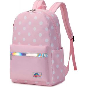 KALSC-Sac À Dos En Toile À Pois-Moderne Et Élégant-Léger-Pour Femme Et Fille,Rose-819,L - Neuf