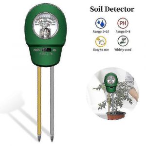 Testeur d'humidit&eacute; et de fertilit&eacute; du sol 3 en 1, testeur de pH et d'humidit&eacute; de l'eau, d&eacute;tecteur de pH pour plantes et jardinage - Neuf