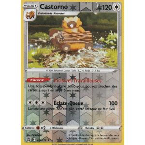 Carte Pokemon - Castorno - 121/172 - Holo-Reverse - Eb9 Stars Etincelantes - - Neuf
