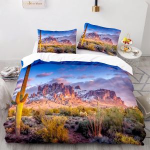 Cactus Housse De Couette X Garcon X Cm Avec Taies D'oreiller X Cm Polyester-Coton Housse De Couette Moelleux Parure De Lit - Neuf