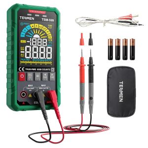 Tsm-599 Smart Multimètre Numérique, Trms 6000 Comptes, Testeur De Tension, Voltmètre Avec Ncv, Tension & Courant Dc/Ac, Résistance, Continuité, Diode, Capacité, Hz%, Température, F[MAT790079] - Neuf