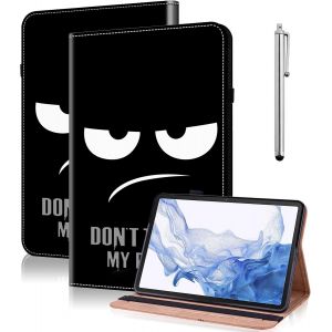 Kal-Coque Pour Samsung Galaxy Tab A7 10,4 Pollici 2022/2020 (T500/T503/T505/T507),Étui Housse De Protection Ultra Fin En Cuir Pu Avec Fonction Support Pour Samsung Tab A7 -Don't Touch - Neuf