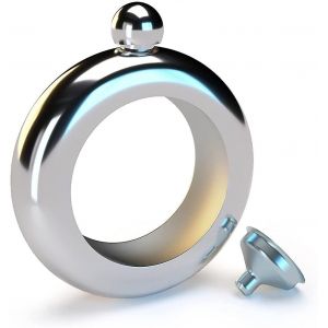 Bracelet Bangle Flask, Flacon Caché Avec Entonnoir Alcool De Vin En Acier Inoxydable - Neuf